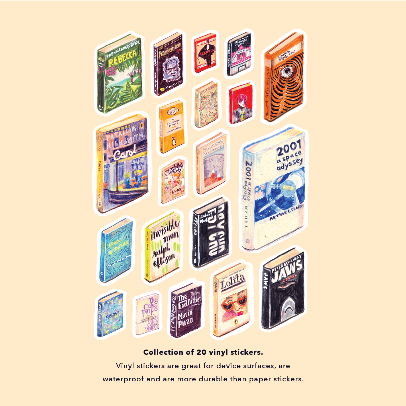 Amy Blue Illustration - Wholesale Sticker - Books 2 Film Vinyl Stickers2