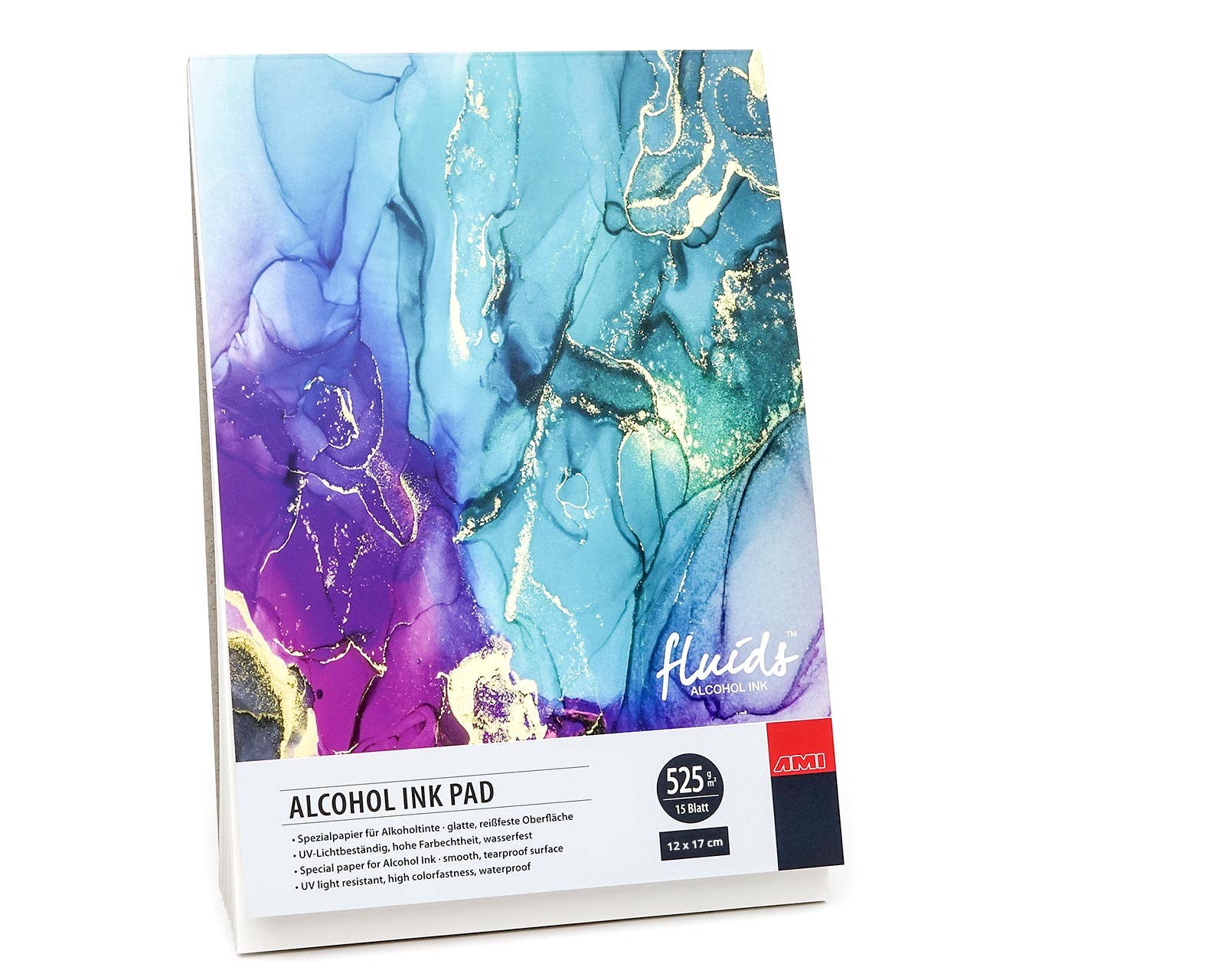 Octopus Concept GmbH – wholesale Painting paper – Alcohol ink paper, 15 sheets bound, 525g/m²3