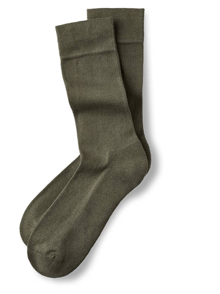 Comodidad orgánica en caqui: calcetines orgánicos modernos para venta al por mayor de BLACKSOCKS