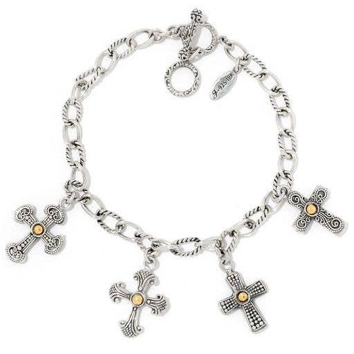 SS/18k CroSS Design Bracelet for wholesale by Eli Pebble
