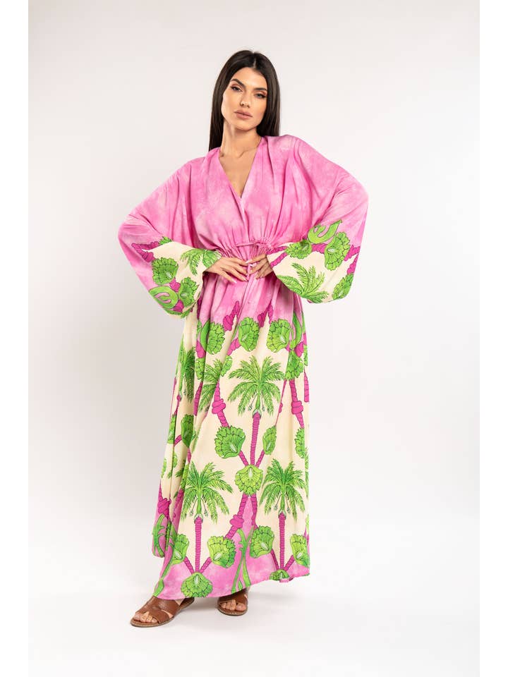 FAME GREECE - Wholesale Tunic - Women's - F-287 LONG SLEEVE KAFTAN1