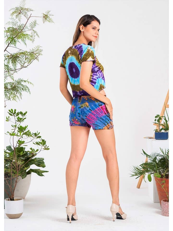 Kathmandu Imports - Venta al por mayor Camiseta - Mujer - Camiseta teñida anudada (KT-1376)1