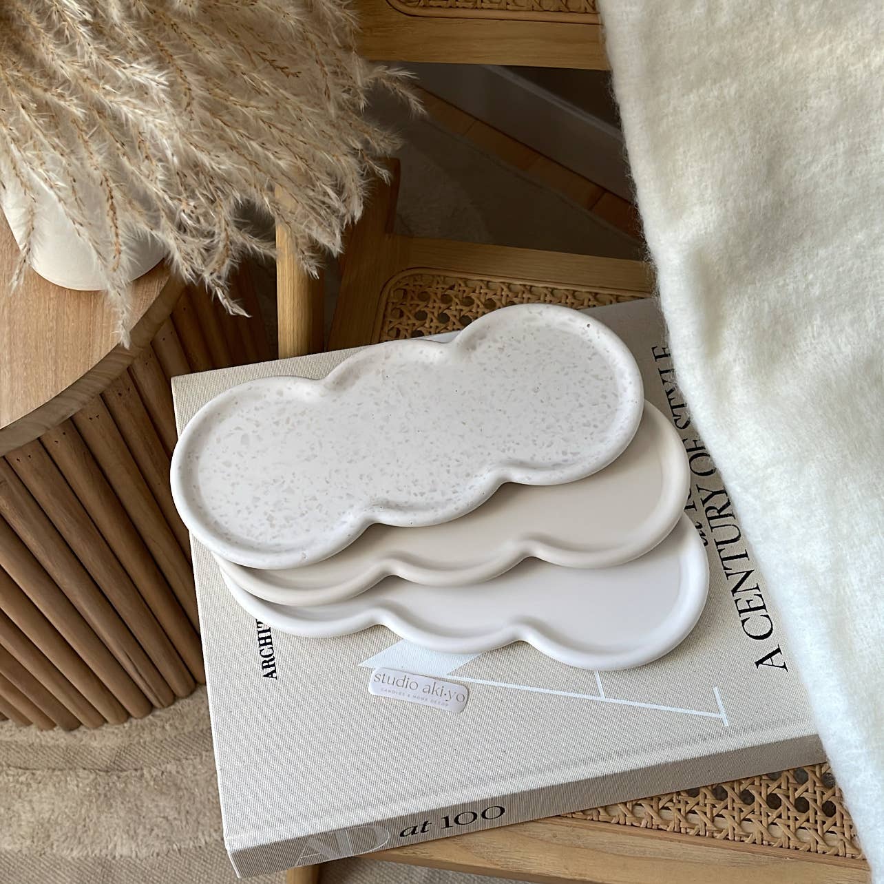 Studio Akiyo - Wholesale Jewelry Dish - Large Wavy Trinket Tray | Tabletop Decor | Decorative Tray6