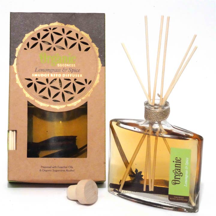 Organic Goodness Smudge Reed Diffuser - Lemongrass & Spice for wholesale by R. Expo/Song of India
