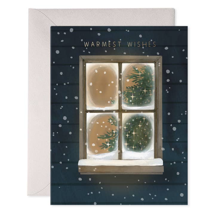 E. Frances Paper - Wholesale Stationery/Notecard Set - Frosty Window (boxed set of 6)1