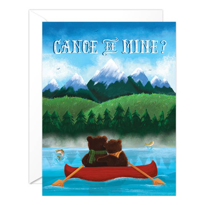 Canoe be Mine for wholesale by Golden Peach Greetings