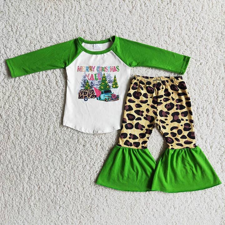 Merry Christmas tree bell leopard set for wholesale by Aier Wholesale
