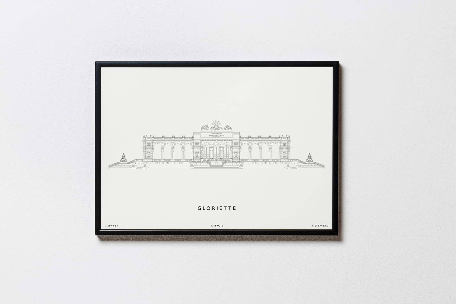 DSTRCT - Vente Affiche d'art - Gloriette Schönbrunn | Design strict | Vienne3
