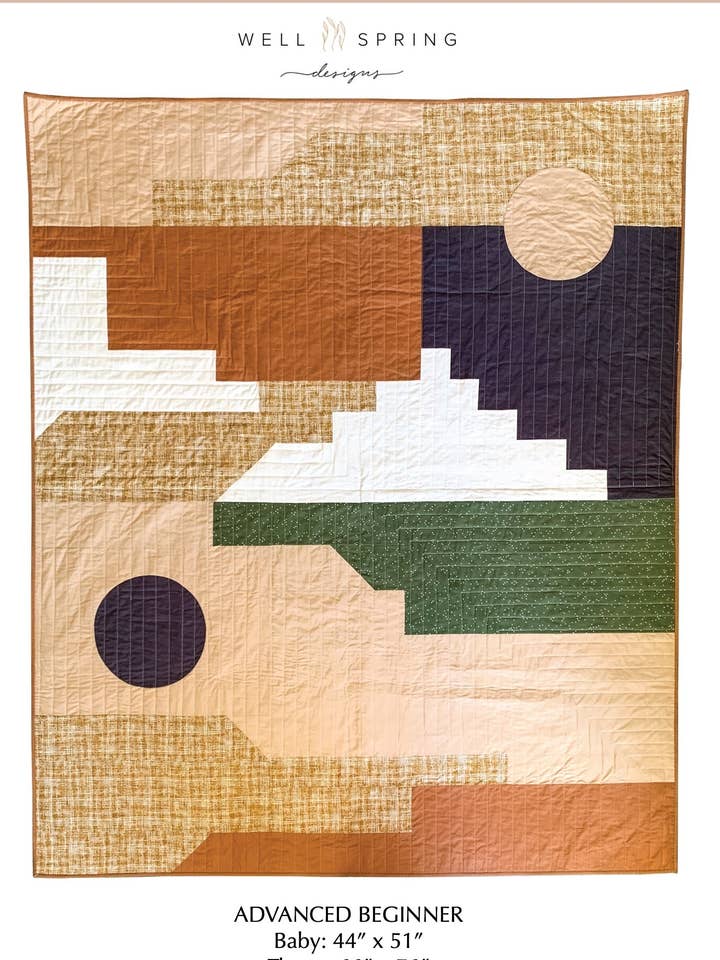 Sundance Quilt - Paper Pattern for wholesale by Wellspring Designs
