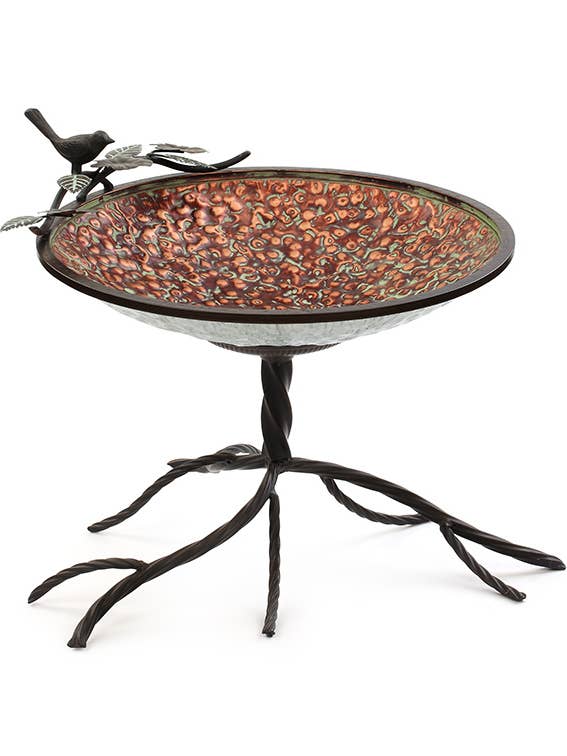 Bird Bath, Burnt Copper Item # 13191 for wholesale by Napco