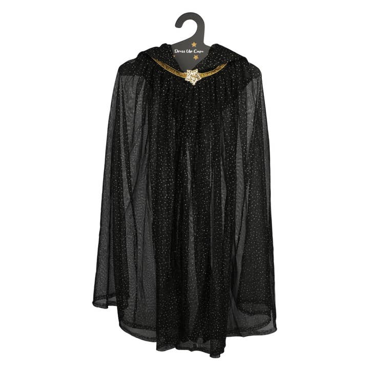 Rex B2B - UK – wholesale Cape – Child – Children's glitter cape - Black1