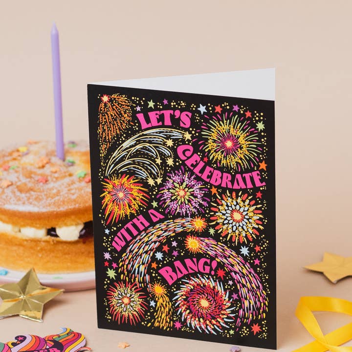 Cath Tate Cards - Wholesale Congratulations Card - FIREWORKS2