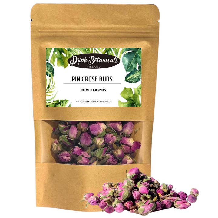 Drink Botanicals Ireland - Wholesale Dried/Pressed Flowers - Dried Pink Rose Buds