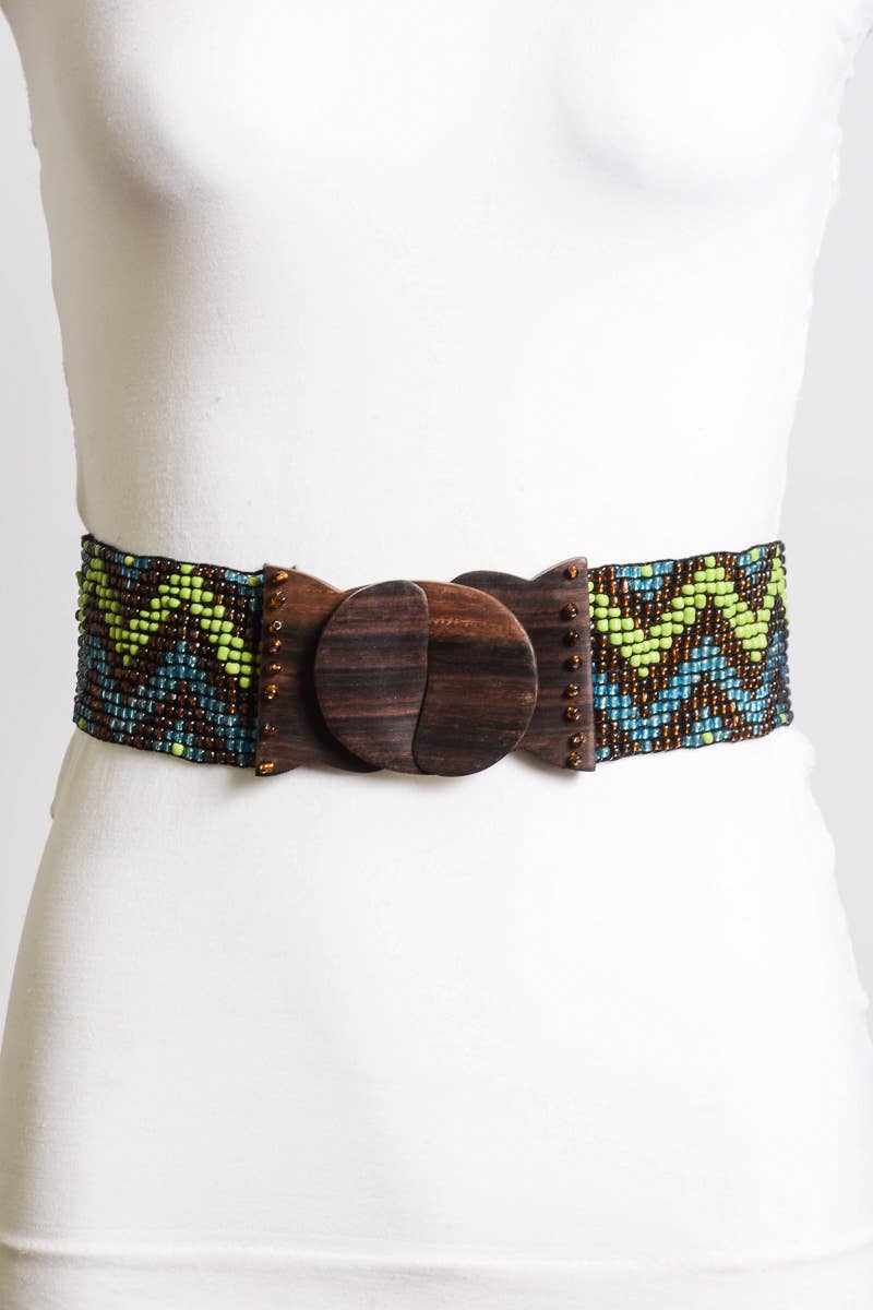 Leto Accessories - Wholesale Belt - Women's - Bohemian Tribal Beaded Belt from Indonesia 🌺3