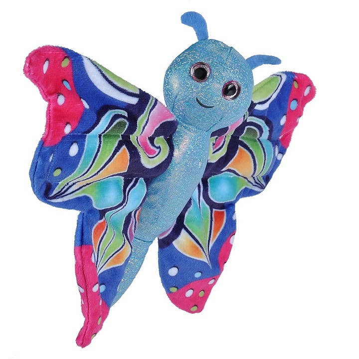 Wild Republic - Wholesale Stuffed/Plush Toy - Kids & Baby - Huggers Butterfly Colorful Stuffed Animal 8"