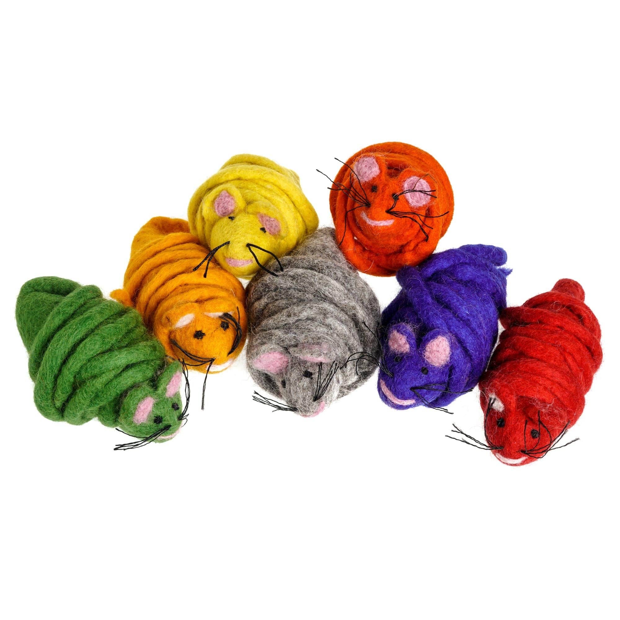 Mimi’s Daughters - Wholesale Pet Toy - Cat - Monte the Mouse - 2M Long Tailed Felt Cat Toy8