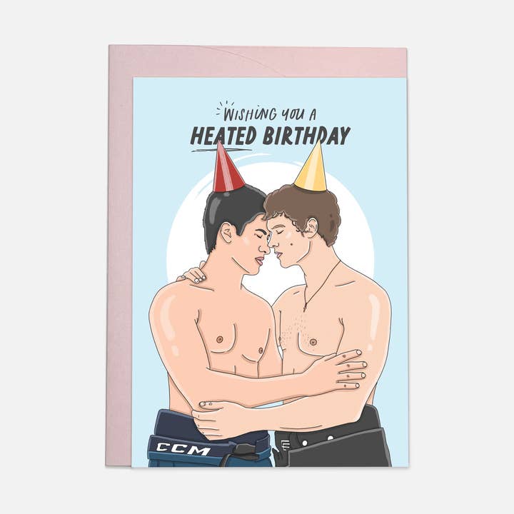 Heated birthday - trending greeting card for wholesale by Kaart Blanche