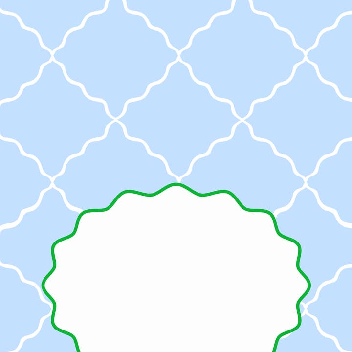 Cartes de Table Premium Treillis Printemps Bleu pour la vente par Duncan Sister Designs