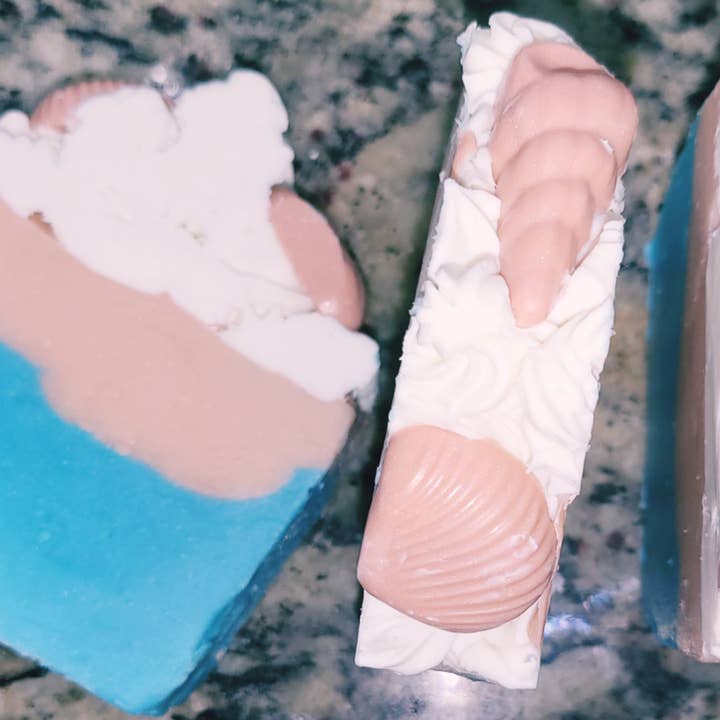 Muschel Shore Seifenstück für den Großhandel von Alvion's Creations