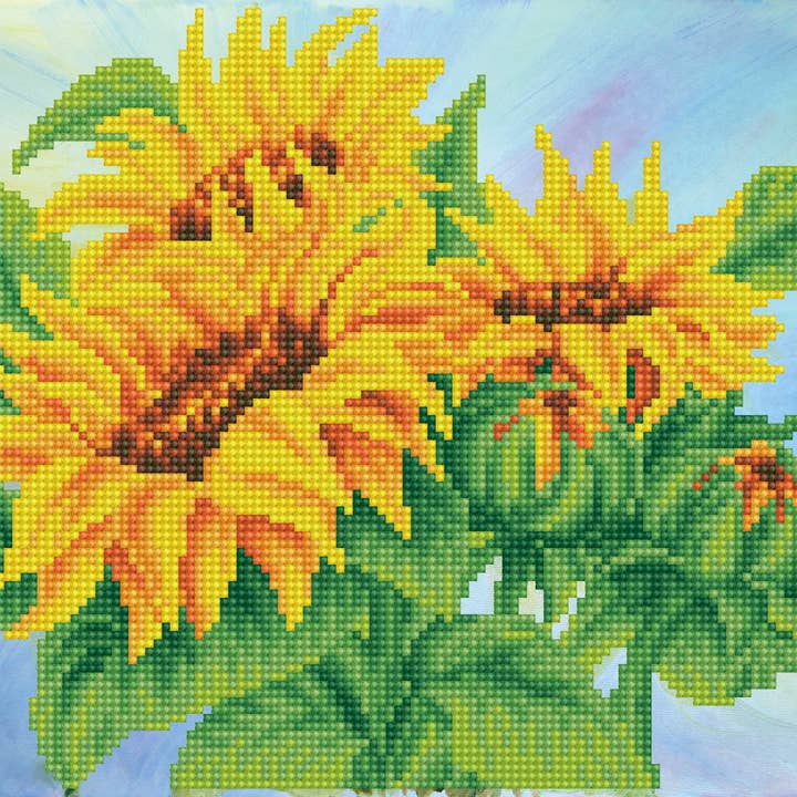 DIAMOND DOTZ® - Wholesale DIY Craft Kit - Wistful Sunflowers