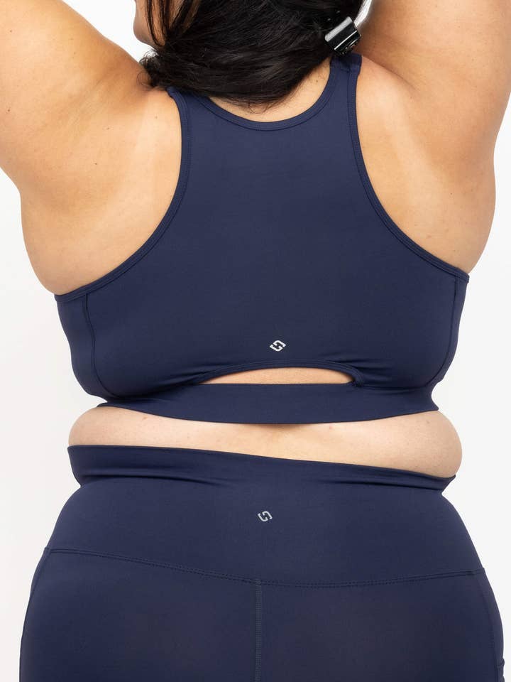 Superfit Hero - Wholesale Sports Bra - Women's - Zip Front Sports Bra - Navy1