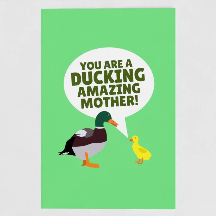 You Are A Ducking Amazing Mother Mum Cheeky Bird Card for wholesale by The New Aesthetic