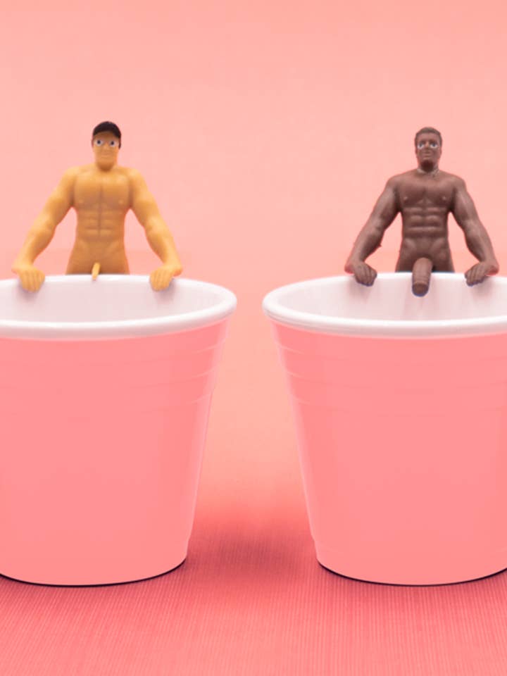 Drinking Buddies Size Matters Drink Markers- 4 Pack for wholesale by NPW