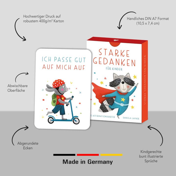 Rüsselfuchs - Wholesale Learning Cards - Kids & Baby - Affirmation Cards for Children "Strong Thoughts"2