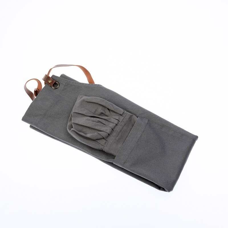 UNOCASADESIGN - Vente Tabliers - Ensemble de tablier de cuisine épais Brenda avec chapeau de chef7