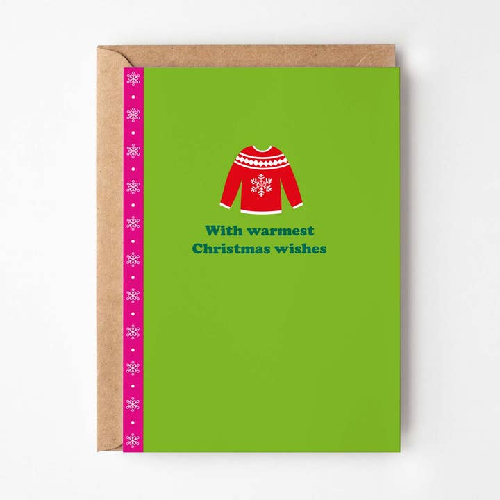 Christmas Jumper Christmas Card for wholesale by Happy Street