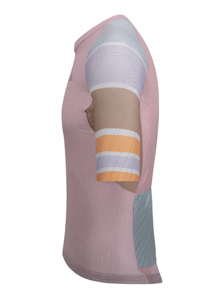 Light pink Light brown Men's Njord Elite Cycling Jersey Short Sleeve for wholesale on Faire2