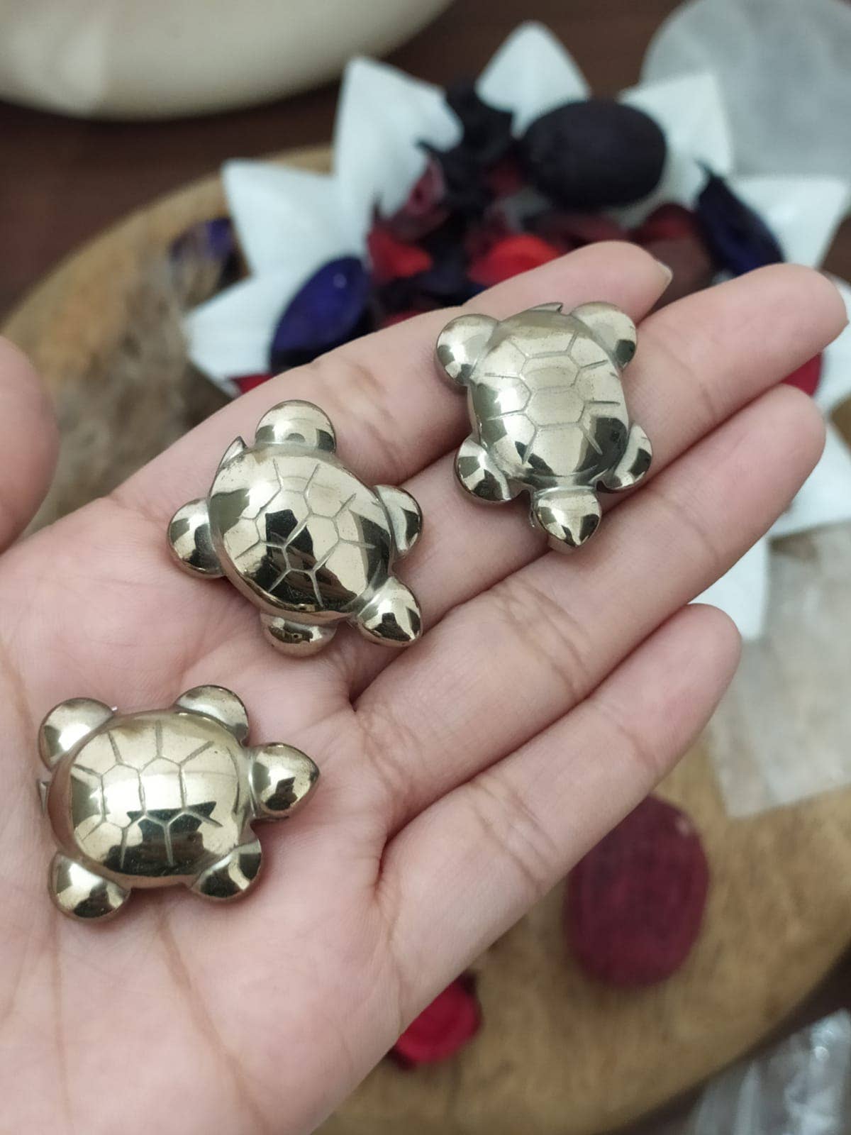 Soothing Crystals - Wholesale Spirituele steen/kristal - Groothandel Gouden Pyriet Schildpad Beeldjes | Kristal Dieren in Bulk4