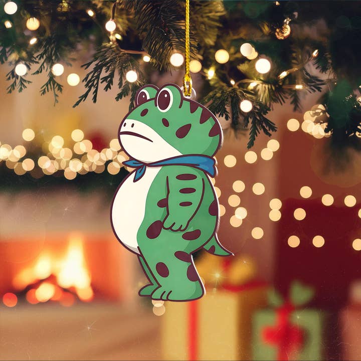 Portland Frog Ornament, Political Ornament, Freedom Frog for wholesale by Embrova