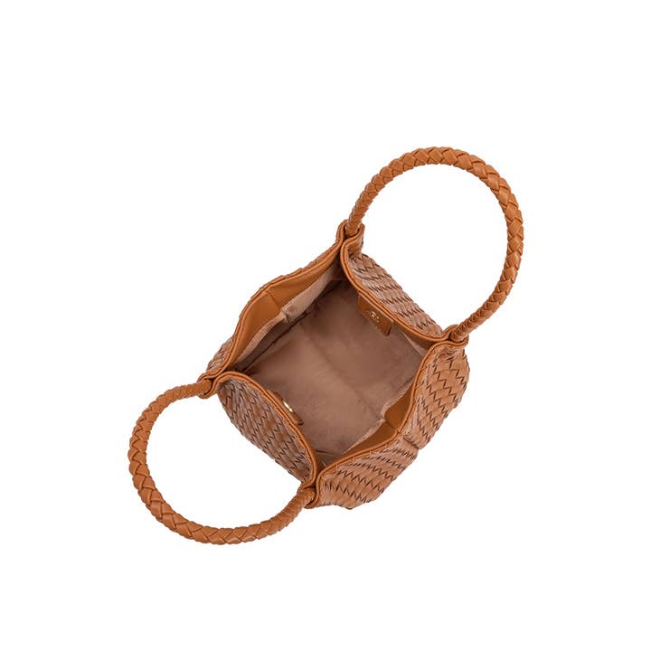 Melie Bianco - Wholesale Top Handle Bag - Women's - Anahi Saddle Recycled Vegan Top Handle Bag