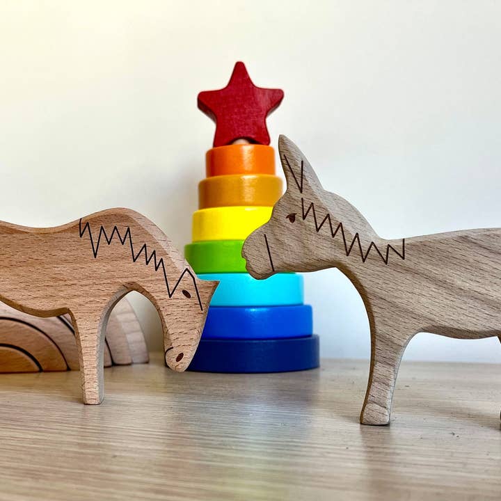 kidodido - Vente Puzzle – enfant - Animaux de la forêt, puzzle Montessori, animaux de ferme en bois7