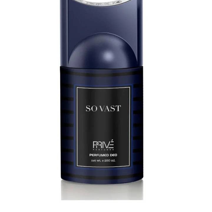 FRAGRANCE WHOLESALE LTD - Wholesale Deodorant - Unisex - PRIVE So Vast Perfume Deodorant 250ml 6x PACK3