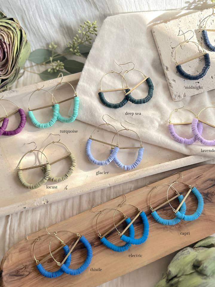 Terrain Earrings - Multiple colors for wholesale by Found & Feral