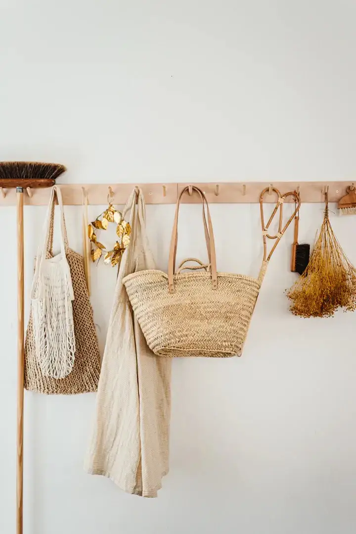 Melecraft – Engroshandel Strandtaske – Fransk markedskurv med dobbelte læderhanke3