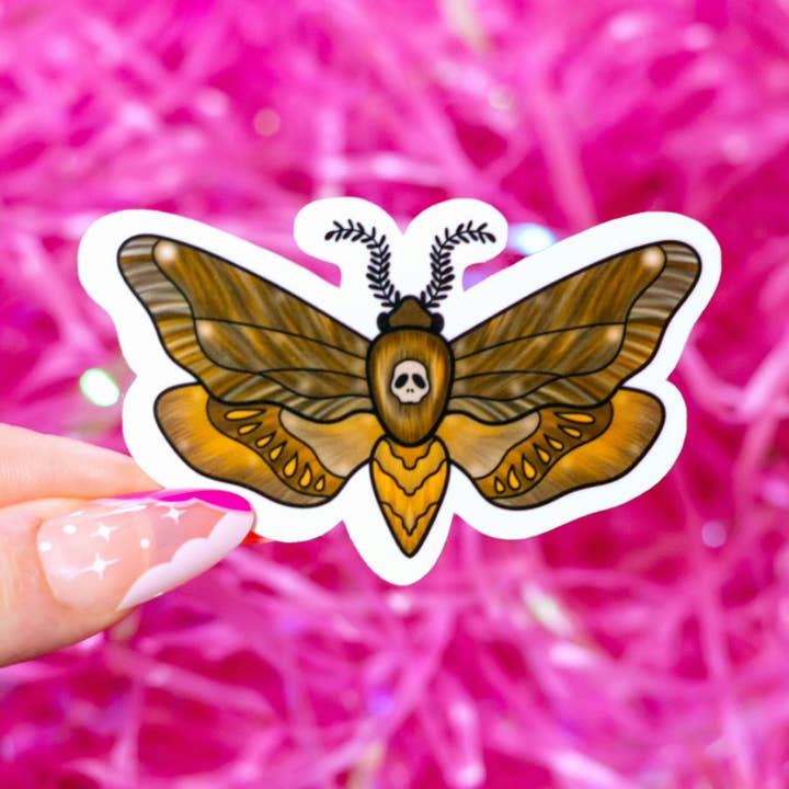 Death Moth Sticker | Spooky Cute Stickers & Stationery for wholesale by ten31stickers