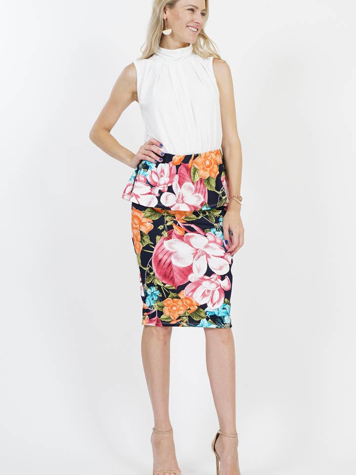 42POPS - Vente Jupe – femme - .._ Échantillon de jupe à imprimé floral4