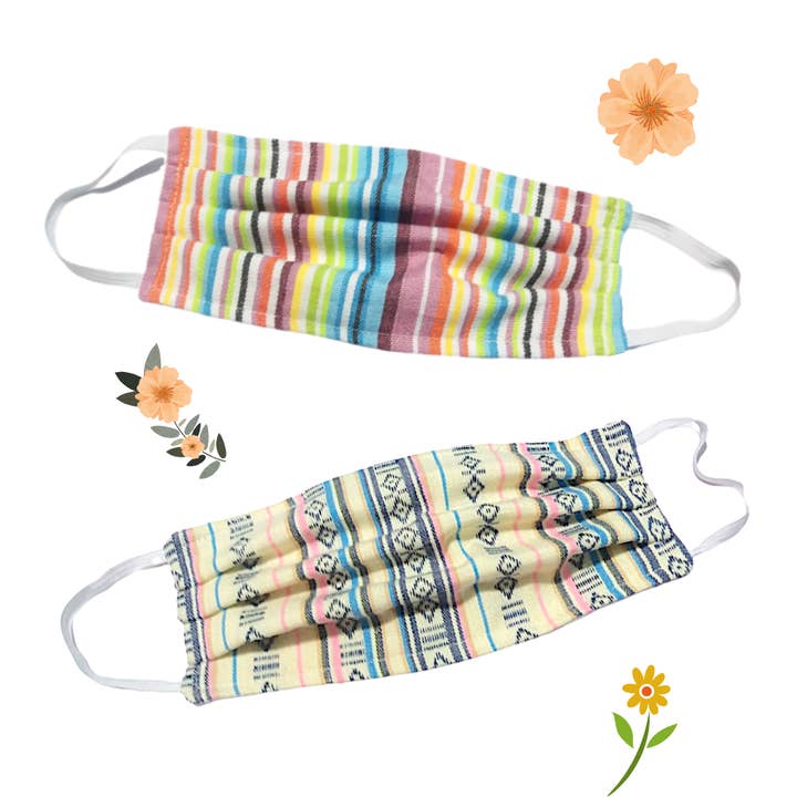 Festival geplooid gezichtsmasker met filterzak - Guatemala voor wholesale door Lumily