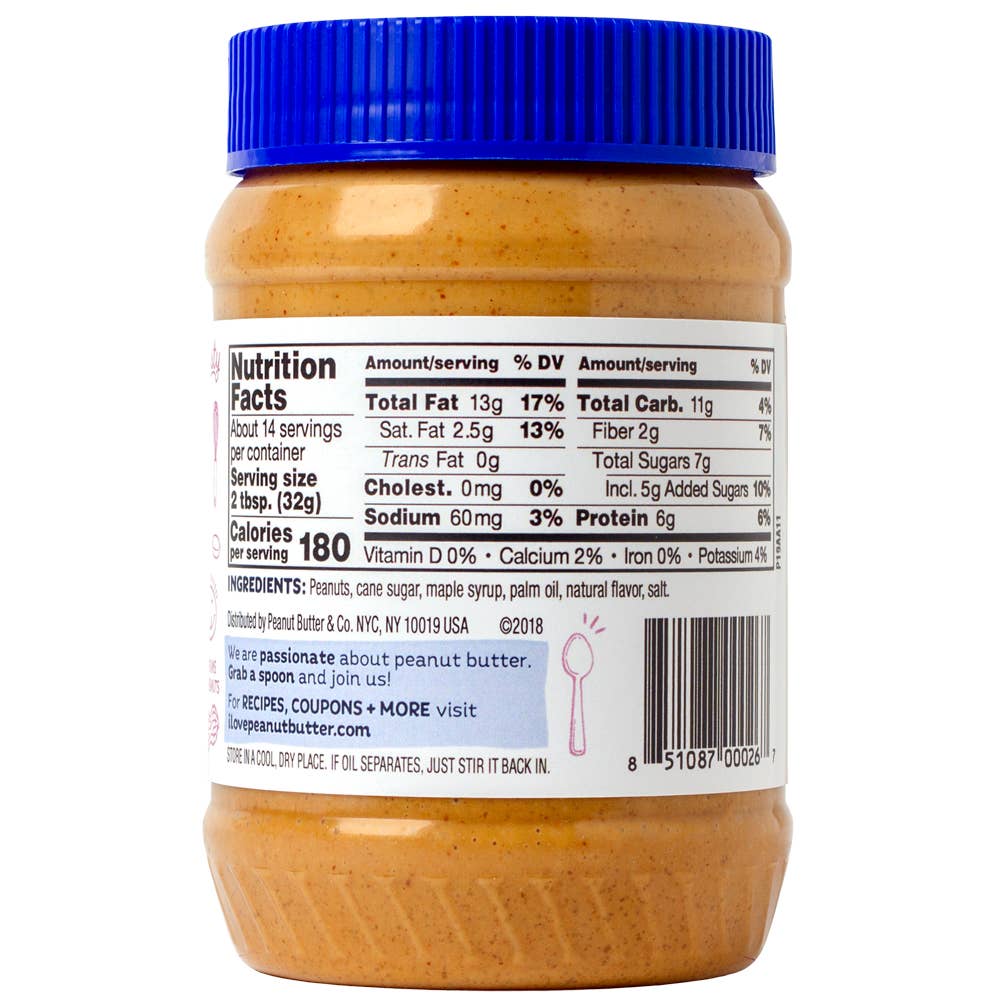 Peanut Butter & Co. - Wholesale Nut Butter - 16 oz Peanut Butter & Co. Mighty Maple1