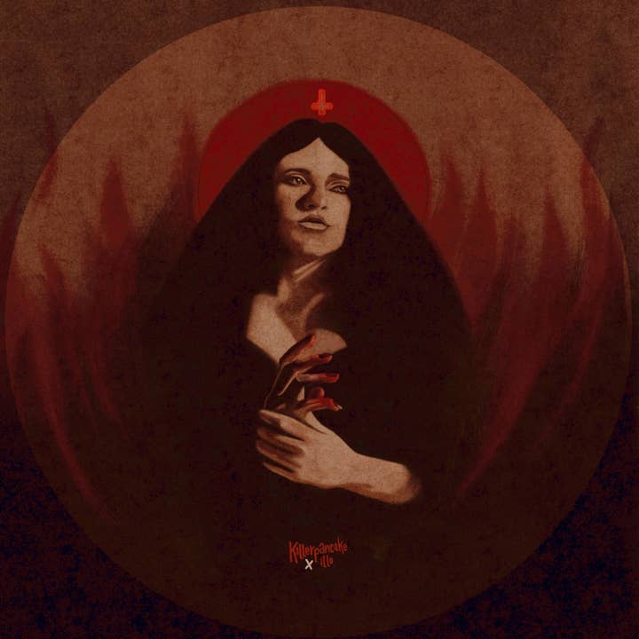 Killerpancake Illustration - Wholesale Art Print - Queen of Wands (Hell) Art Print