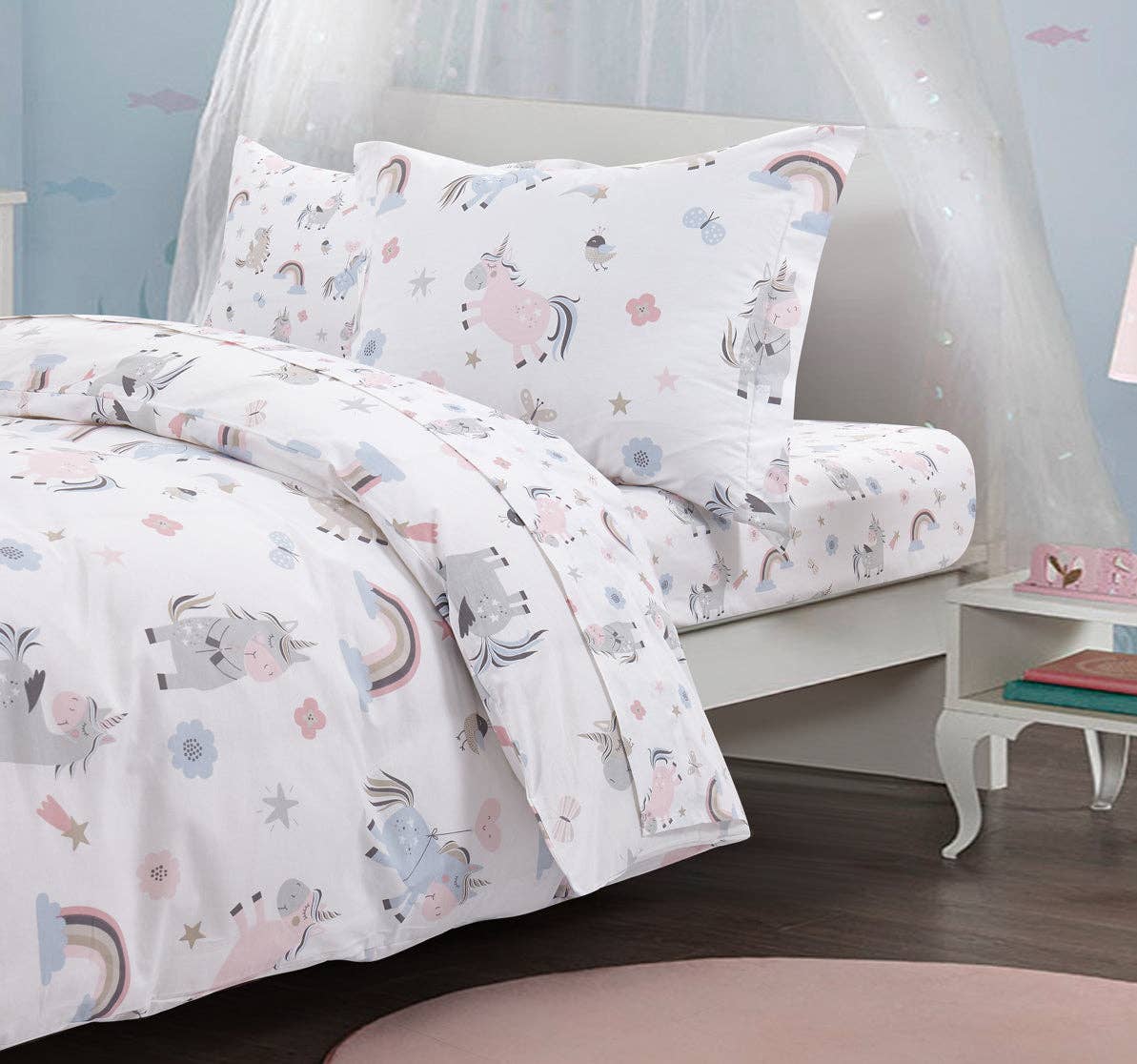 NewSeason - Wholesale Bedding Set - Kids & Baby - Organic Cotton Printed Unicorn Duvet Cover Set1