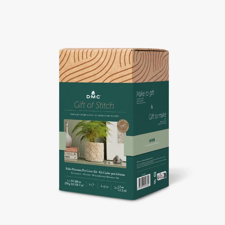 Boho Pot Cover Kit - DMC Gift of Stitch – Macramé Kit for wholesale by The DMC Group