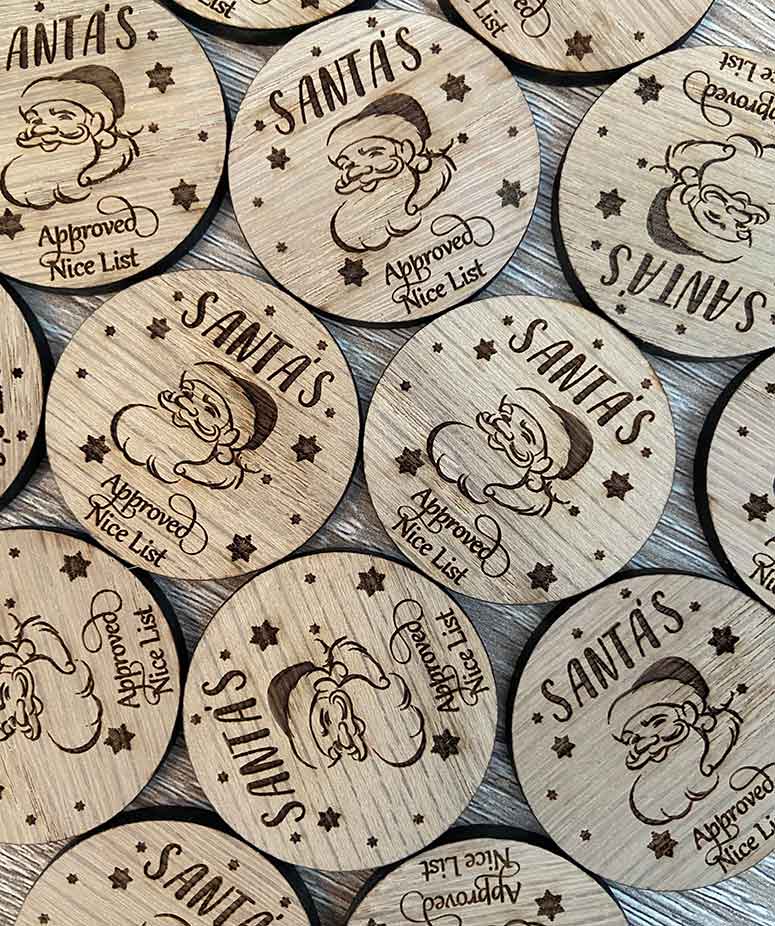 The Funky Deer – wholesale Keepsake coin/token – Santa's Approved "Nice List" Keepsake0