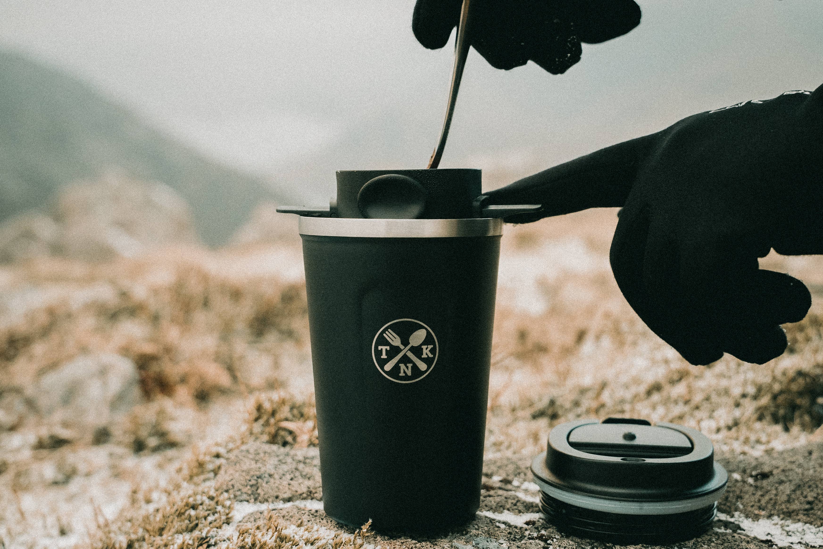 The Nomads Kitchen – wholesale Insulated mug/tumbler – Nomads Filter Coffee Mug - 2in1 Mug for Filtered coffee.4