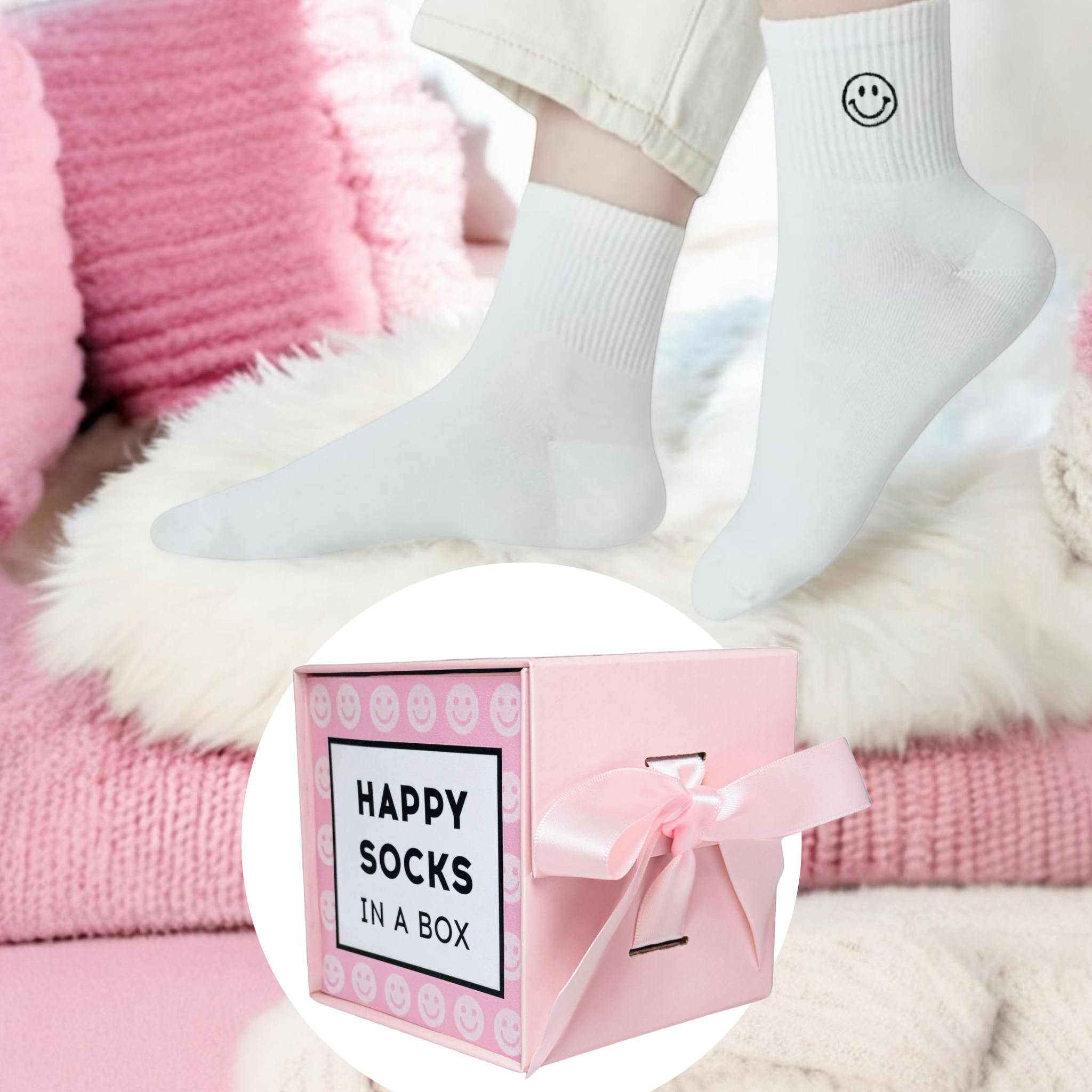 Dabble Doll - Wholesale Socks - Women's - Happy Socks with Gift Box2