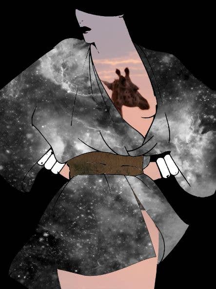 La femme-girafe (285 pièces) pour la vente par Flower Power Puzzle