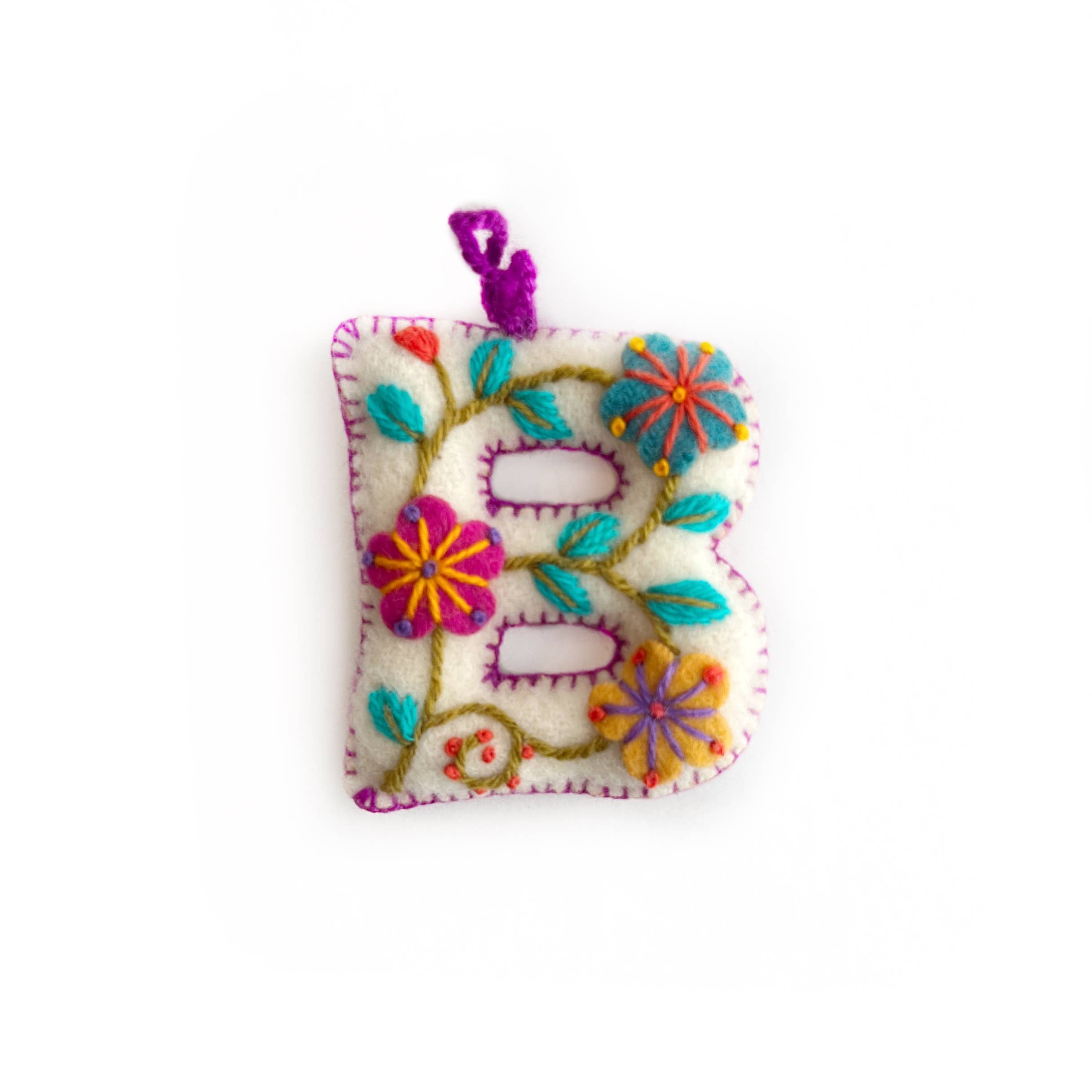 Ornaments 4 Orphans - Wholesale Ornament Set - White Letter Ornament Bundle BHJKNR, 6 Pack3